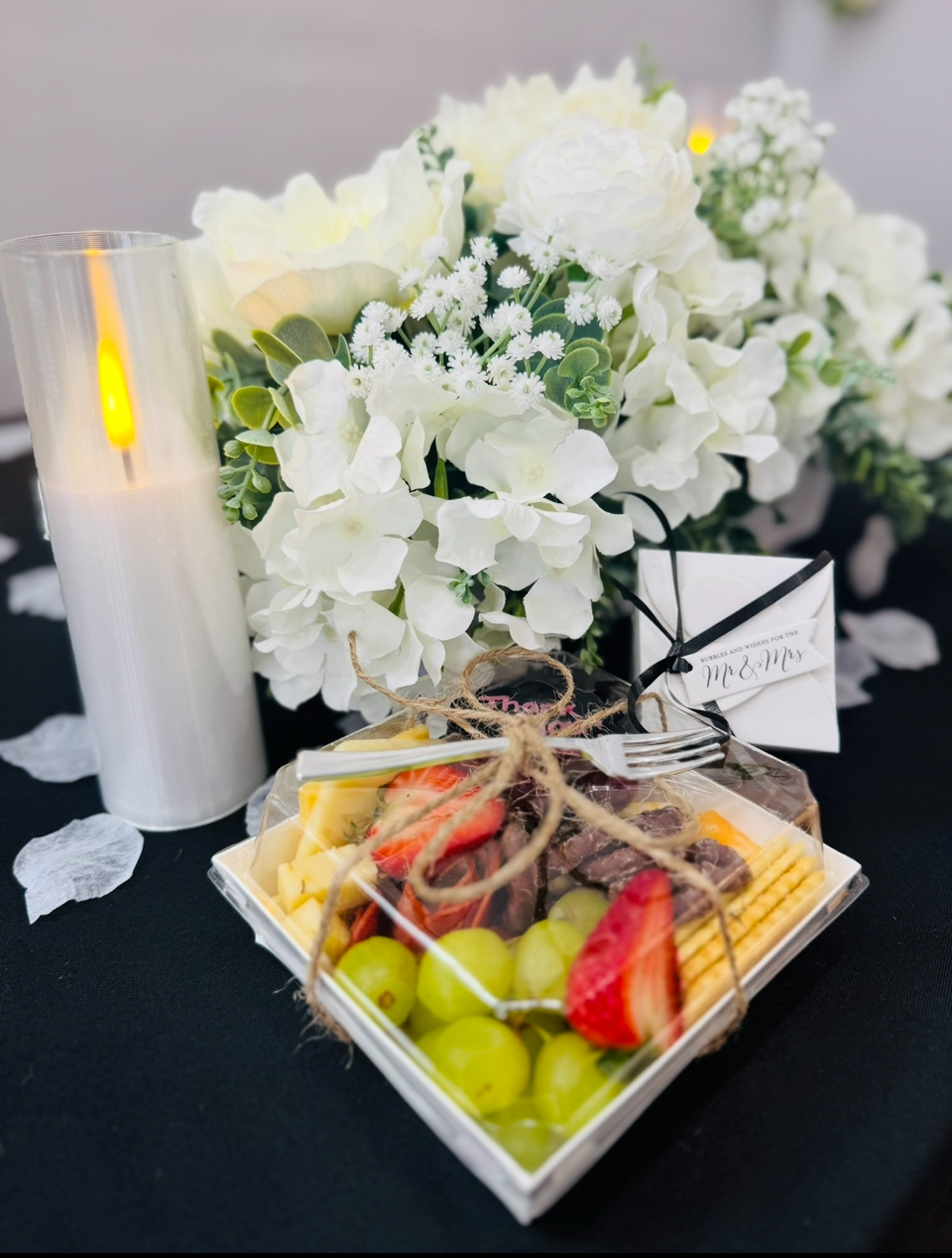 Flowers & Charcuterie Display